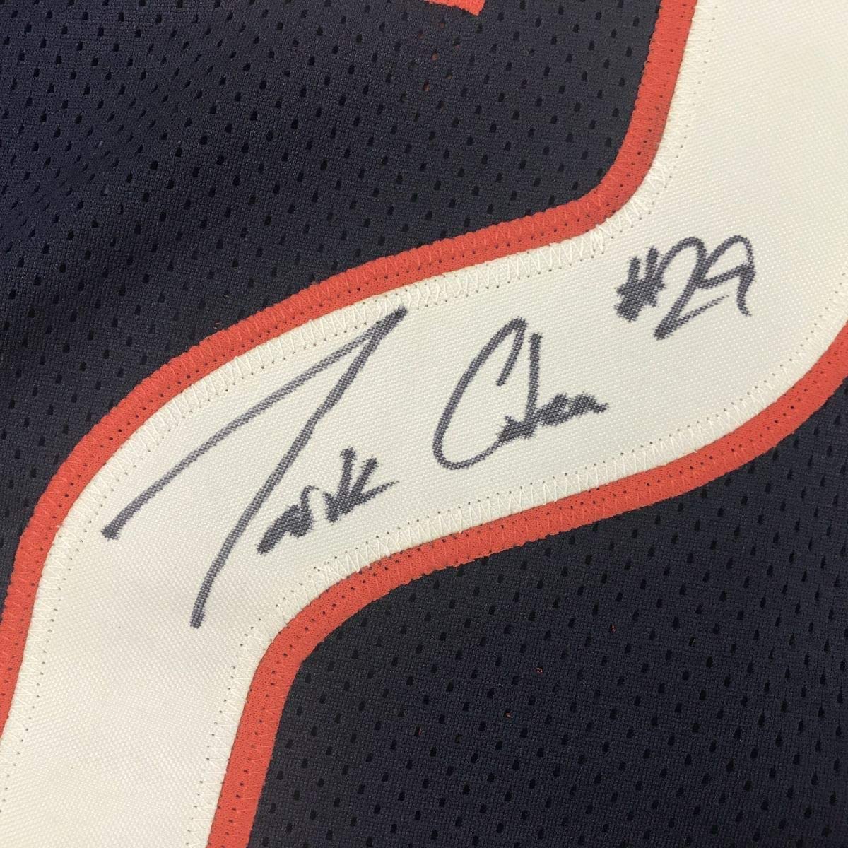 Framed Autographed/Signed Tarik Cohen 35x39 Chicago Blue Football Jersey Beckett BAS COA