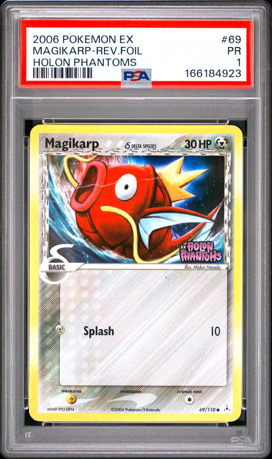 2006 Pokemon Ex Holon Phantoms Holon Phantoms Magikarp-Rev.Foil 1 PSA #69