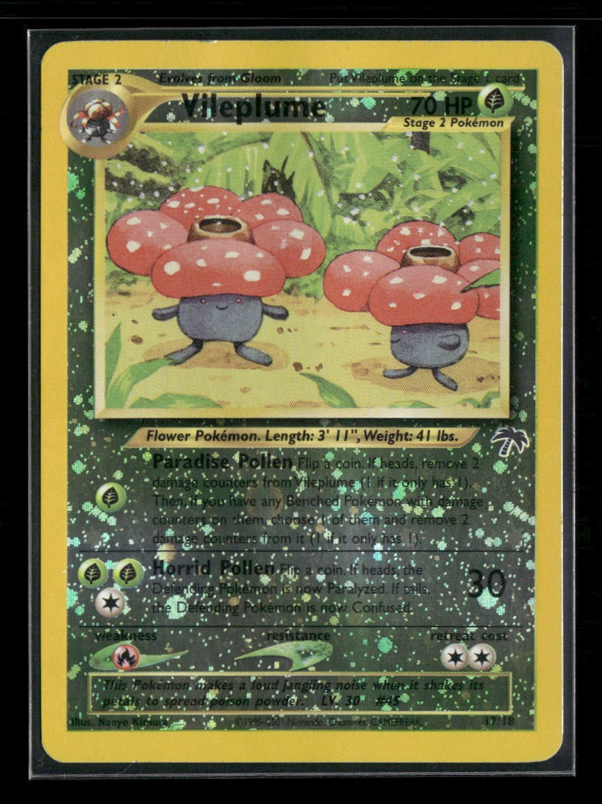 Southern Islands Vileplume #17/18 Water Damaged