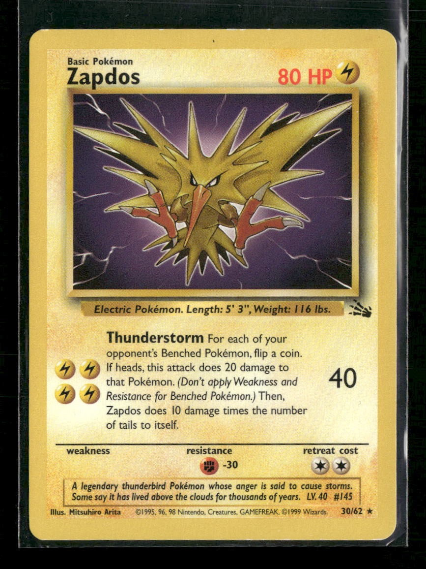 Fossil Zapdos (30) #30/62