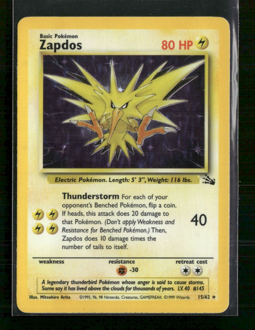 Fossil Zapdos (15) #15/62