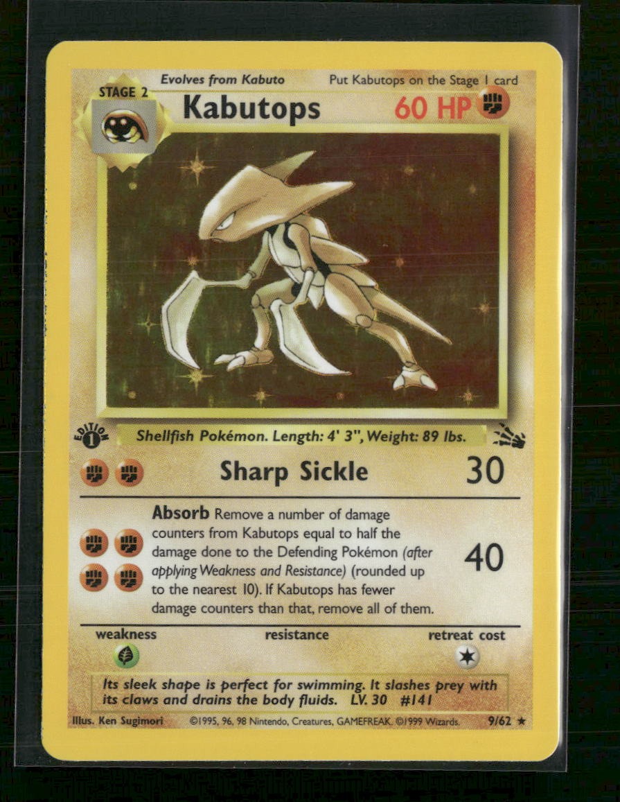 Fossil Kabutops (9) #09/62