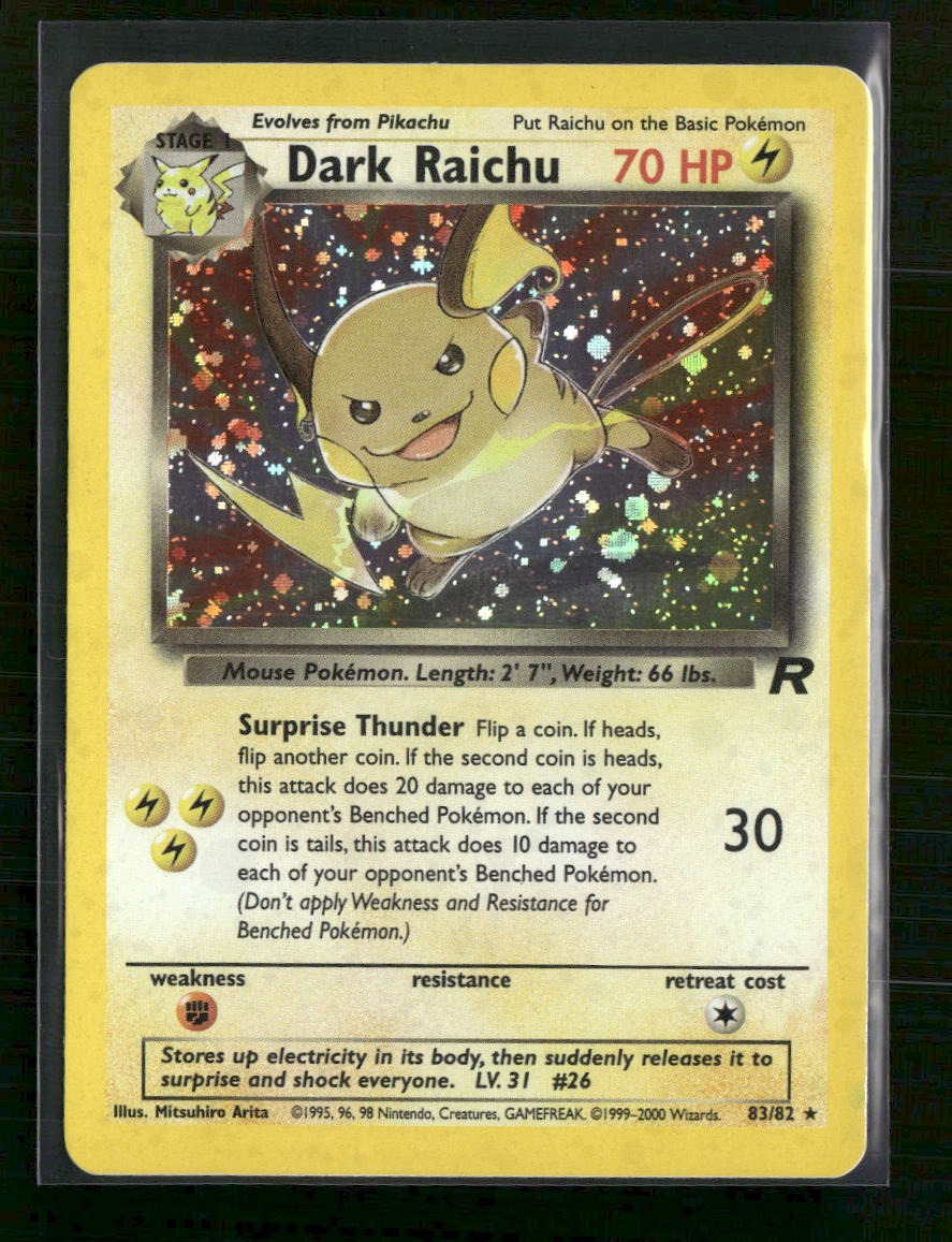 Team Rocket Dark Raichu #83/82