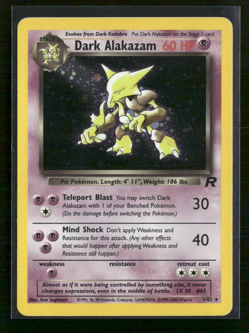 Team Rocket Dark Alakazam (1) #01/82