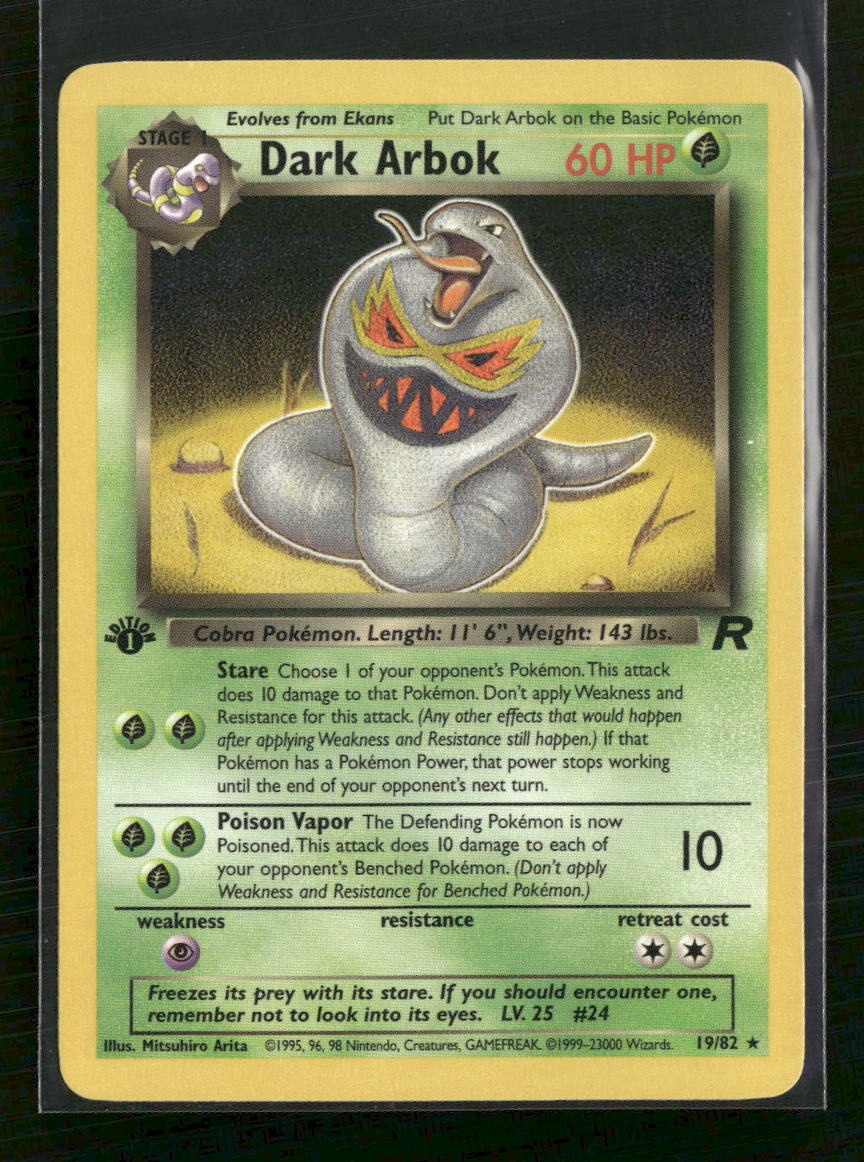 Team Rocket Dark Arbok (19) #19/82