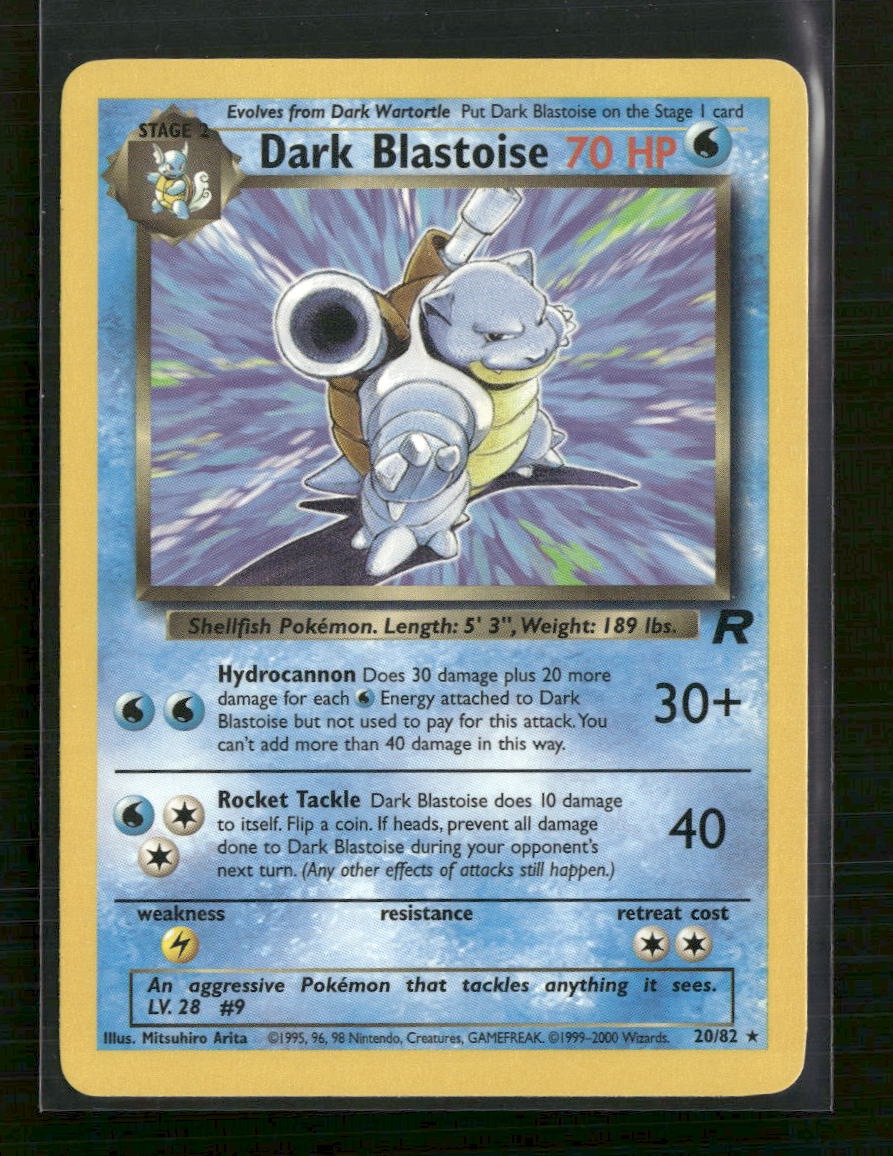Team Rocket Dark Blastoise (20) #20/82