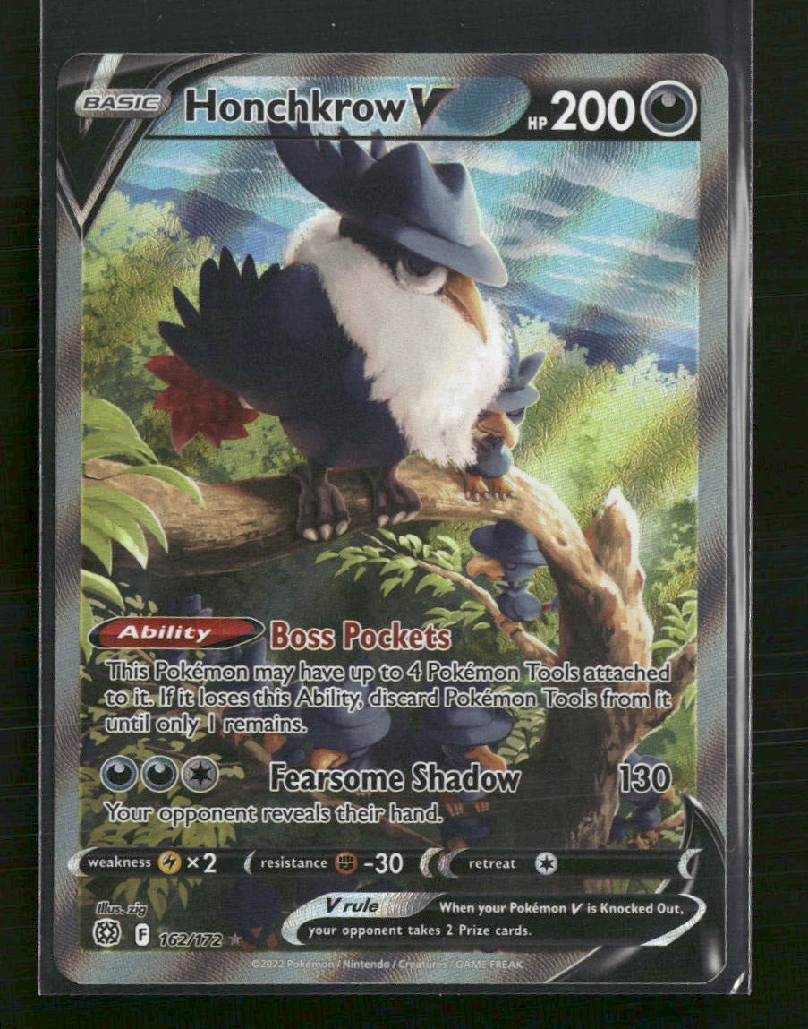 SWSH09: Brilliant Stars Honchkrow V (Alternate Full Art) #162/172