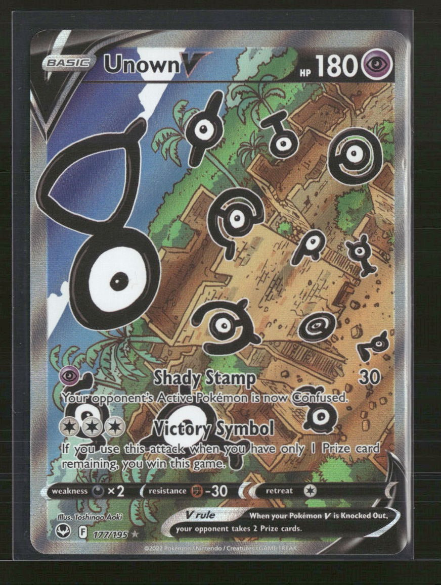 SWSH12: Silver Tempest Unown V (Alternate Full Art) #177/195