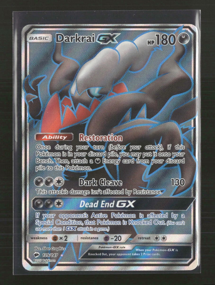 SM - Burning Shadows Darkrai GX (Full Art) #139/147