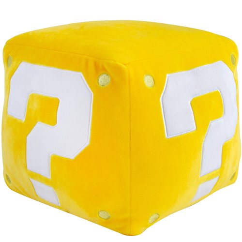 Club Mocchi Mocchi Super Mario Bros. Question Block Mega 15-Inch Plush