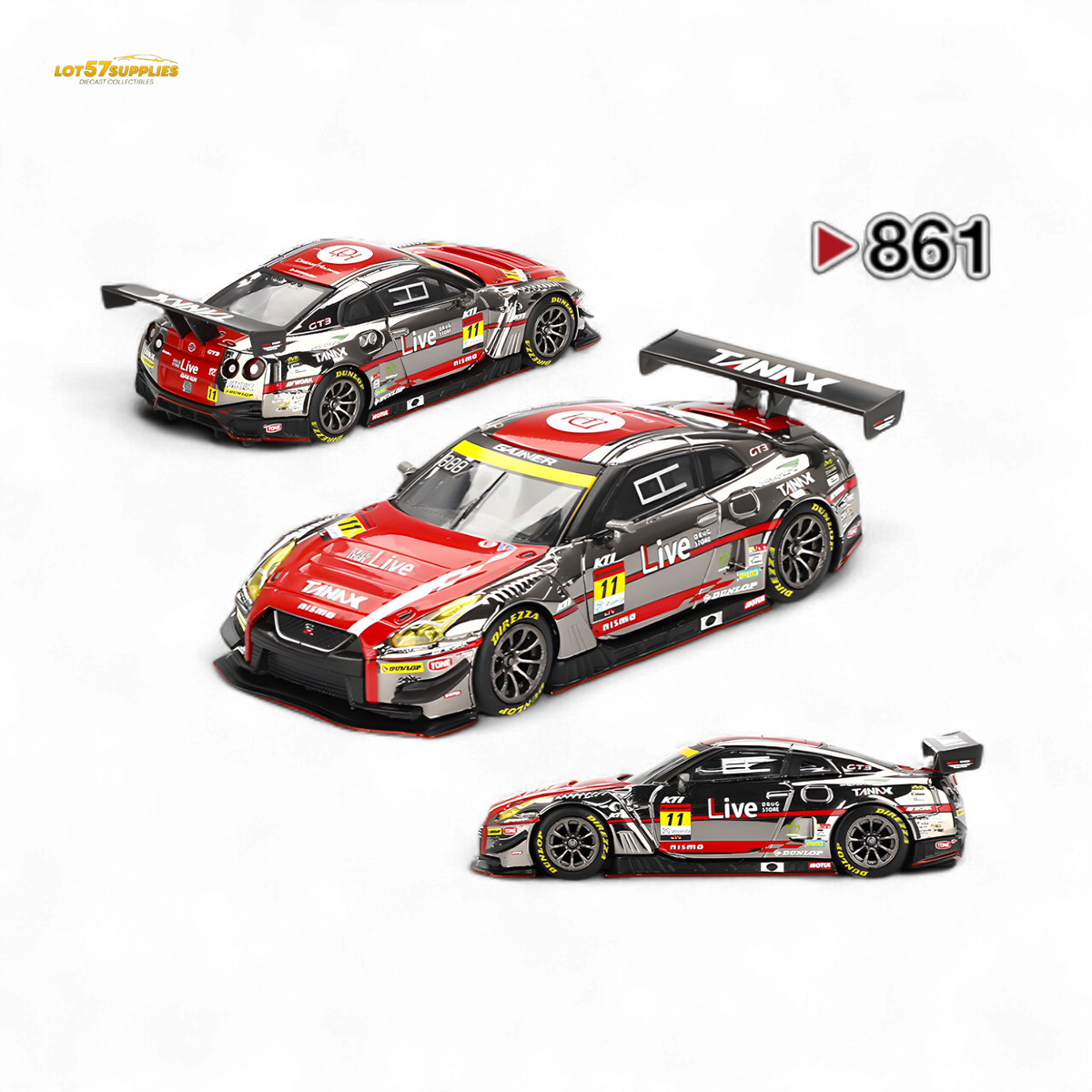 Mini GT Nissan GT-R NISMO GT3 GAINER 2023 1:64