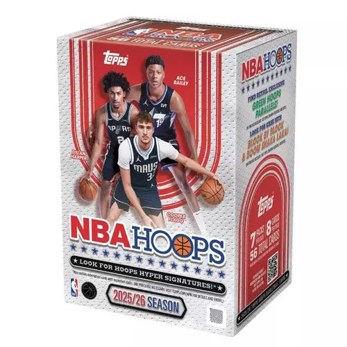 2025-26 Topps NBA Hoops Trading Card Value Box