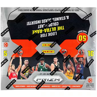 2024/25 Panini Prizm Turkish Airlines EuroLeague Basketball Hobby Box