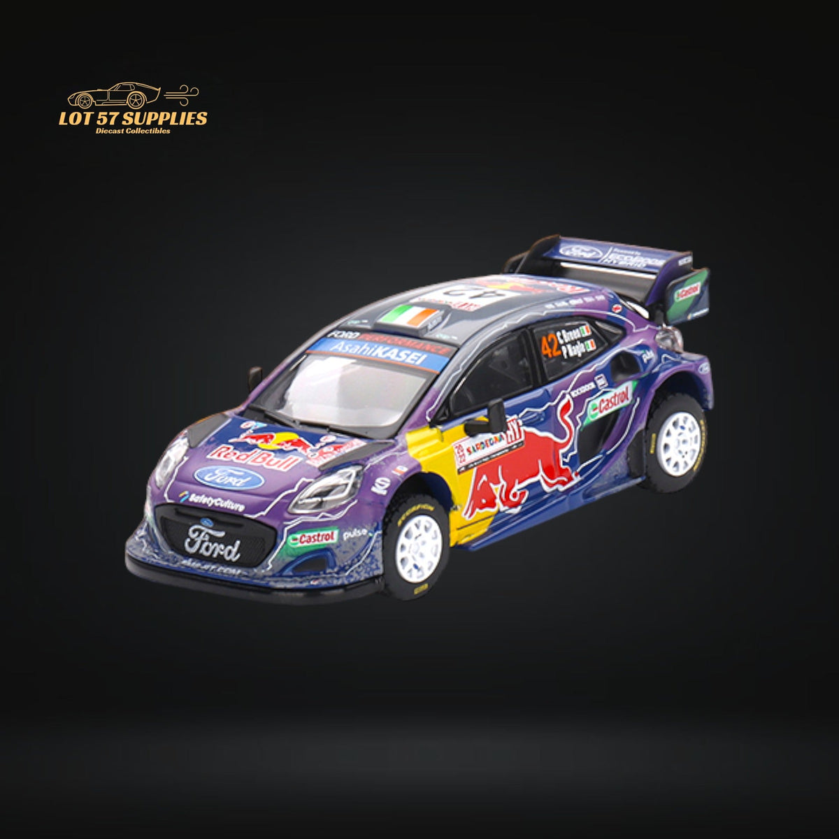 Mini-GT Ford Puma Rally1 #42 M-Sport Ford WRT 2022 1:64
