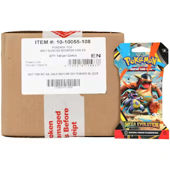 Pokemon Mega Evolution Sleeved Booster 144-Pack Case