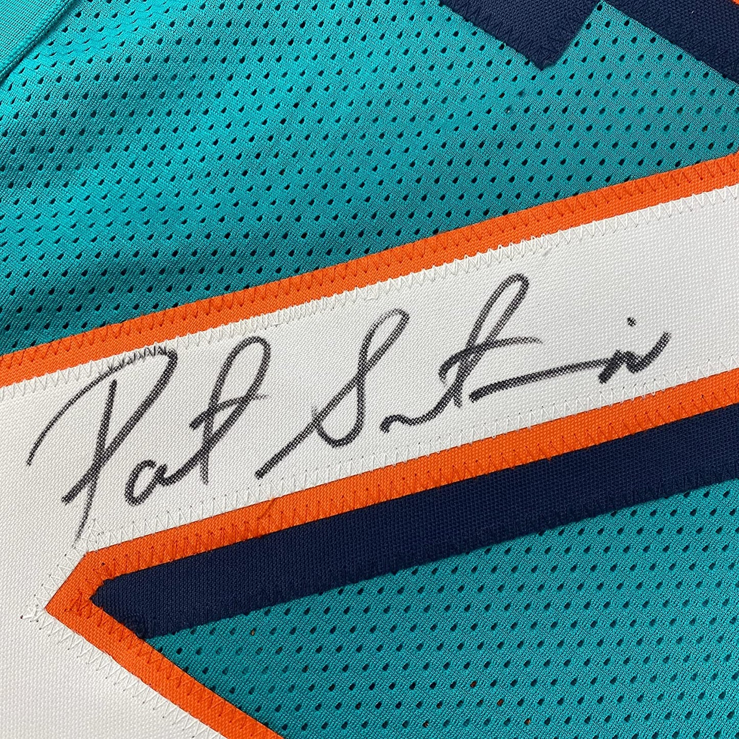 Framed Autographed/Signed Patrick Surtain 35x39 Miami Teal Football Jersey JSA COA