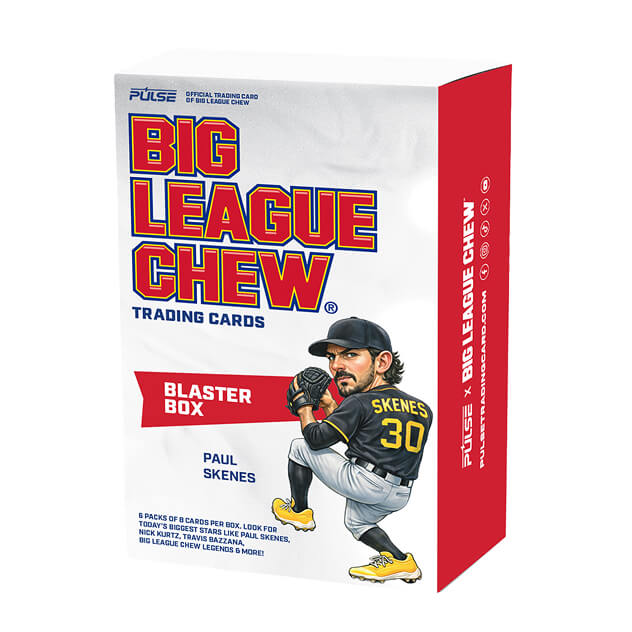 2026 Pulse Big League Chew Baseball Blaster Box — Paul Skenes packaging
