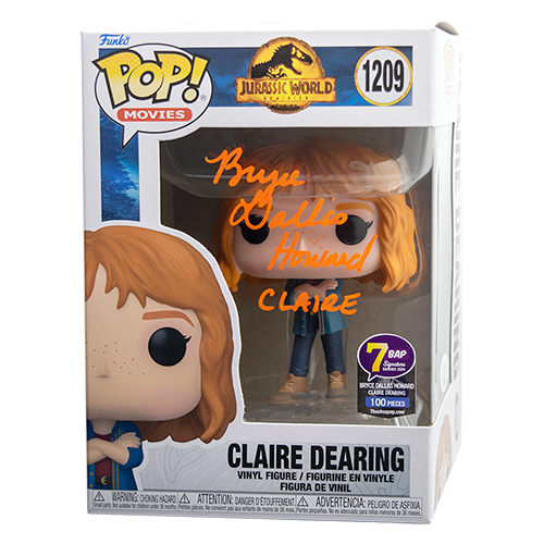 Bryce Dallas Howard Signed Claire Dearing Funko Pop - 7BAP Signature Series