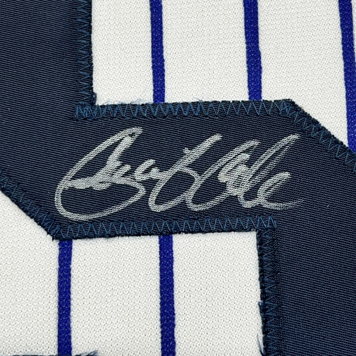 Framed Autographed/Signed Gerrit Cole 35x39 New York Pinstripe Baseball Jersey JSA COA