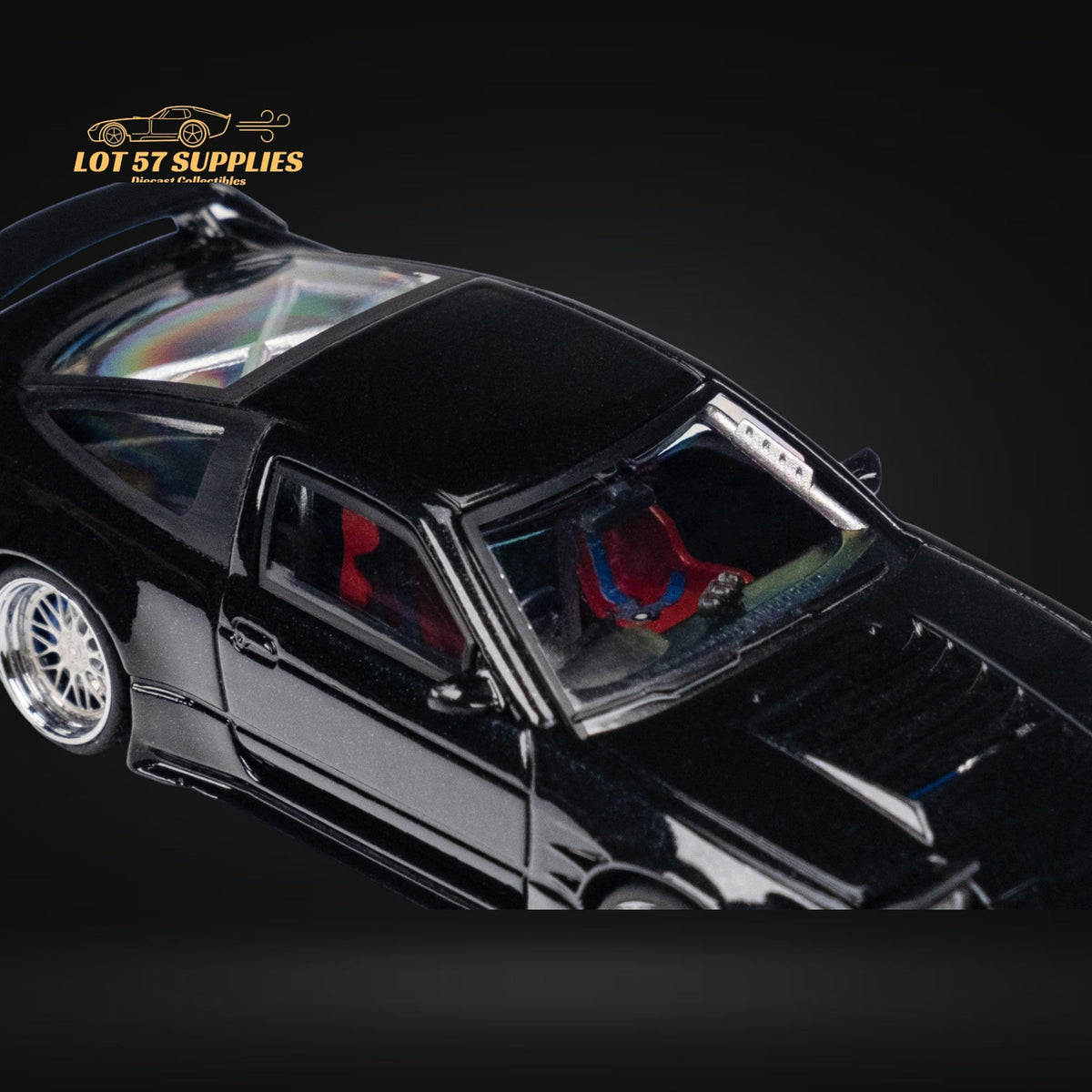 MicroTurbo 180SX Type X Metallic Black 1:64