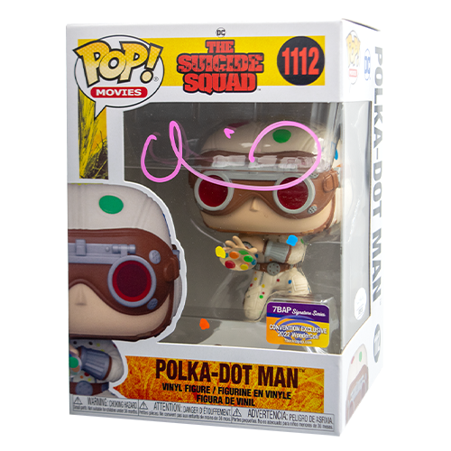 David Dastmalchian Signed Polka Dot Man Funko Pop - 7BAP Signature Series