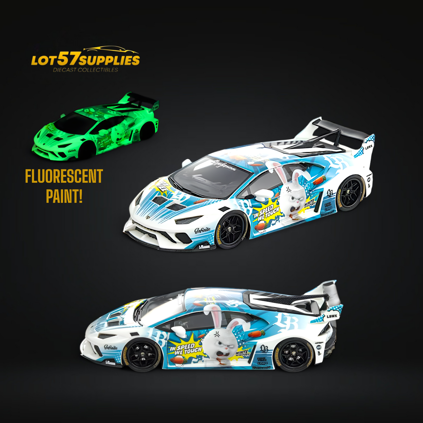 Flame Lamborghini Huracan GT LP610 Luminous 1:64