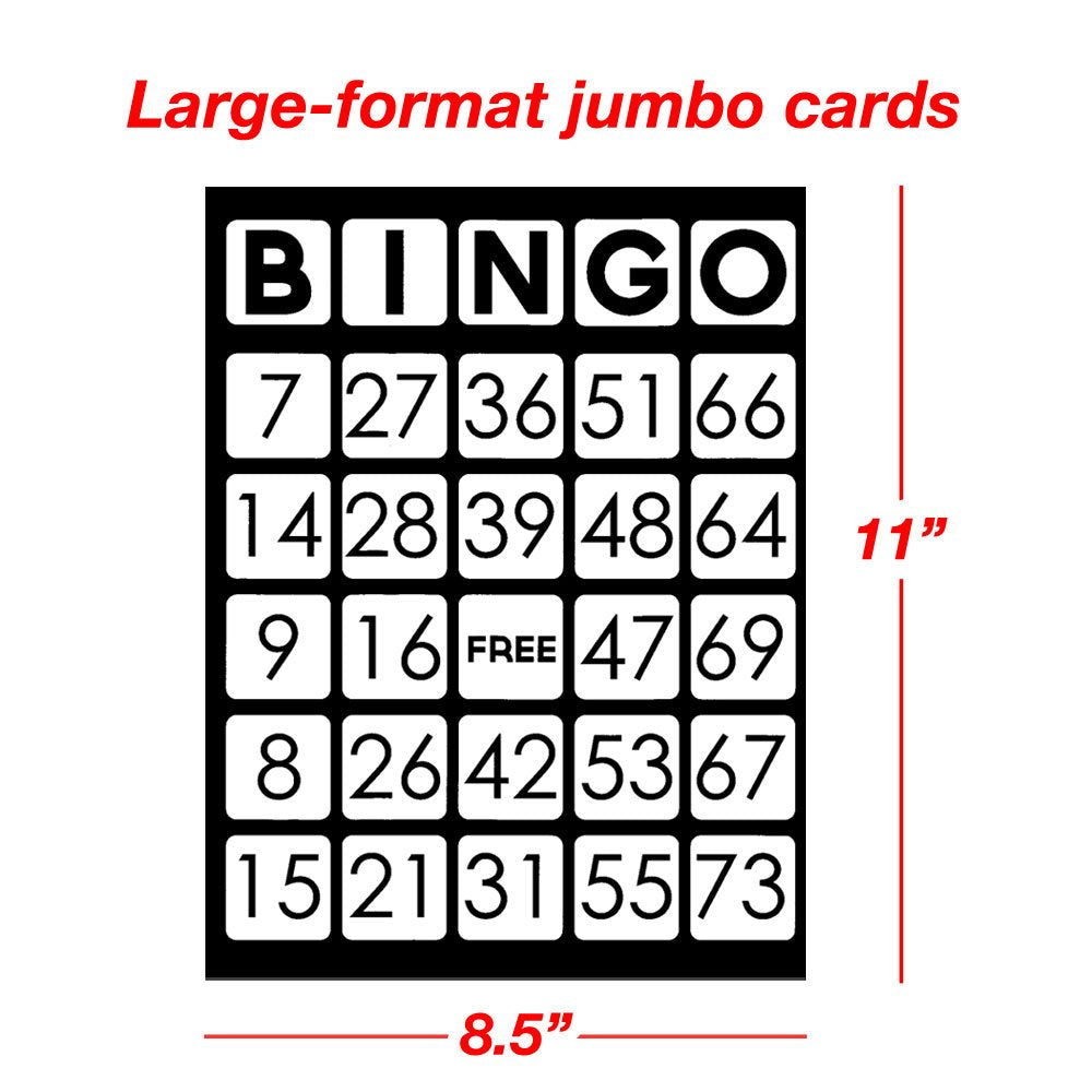 EZ Readers Low Vision Bingo Cards