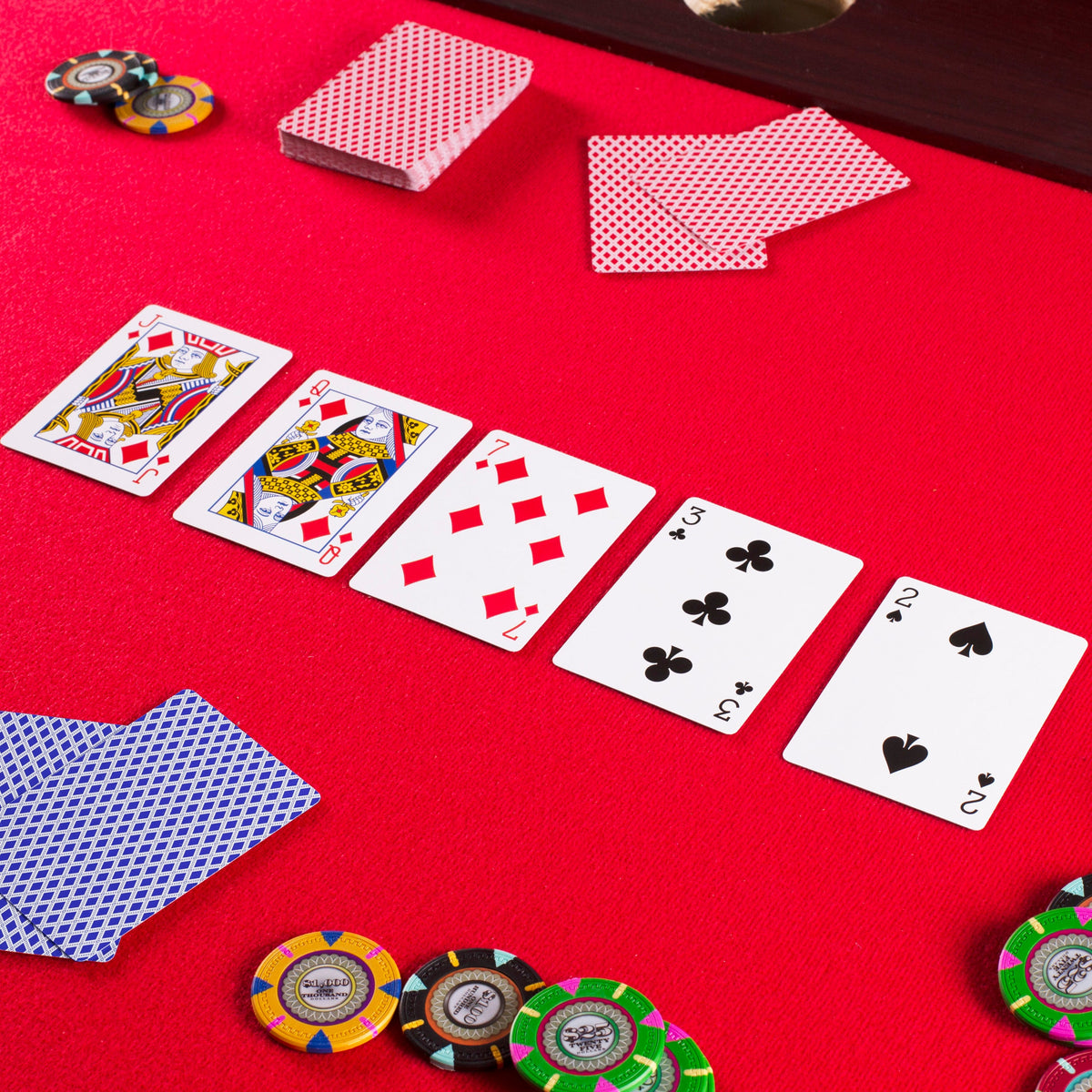 Playing Cards, 12 Decks Mixed Red/Blue
