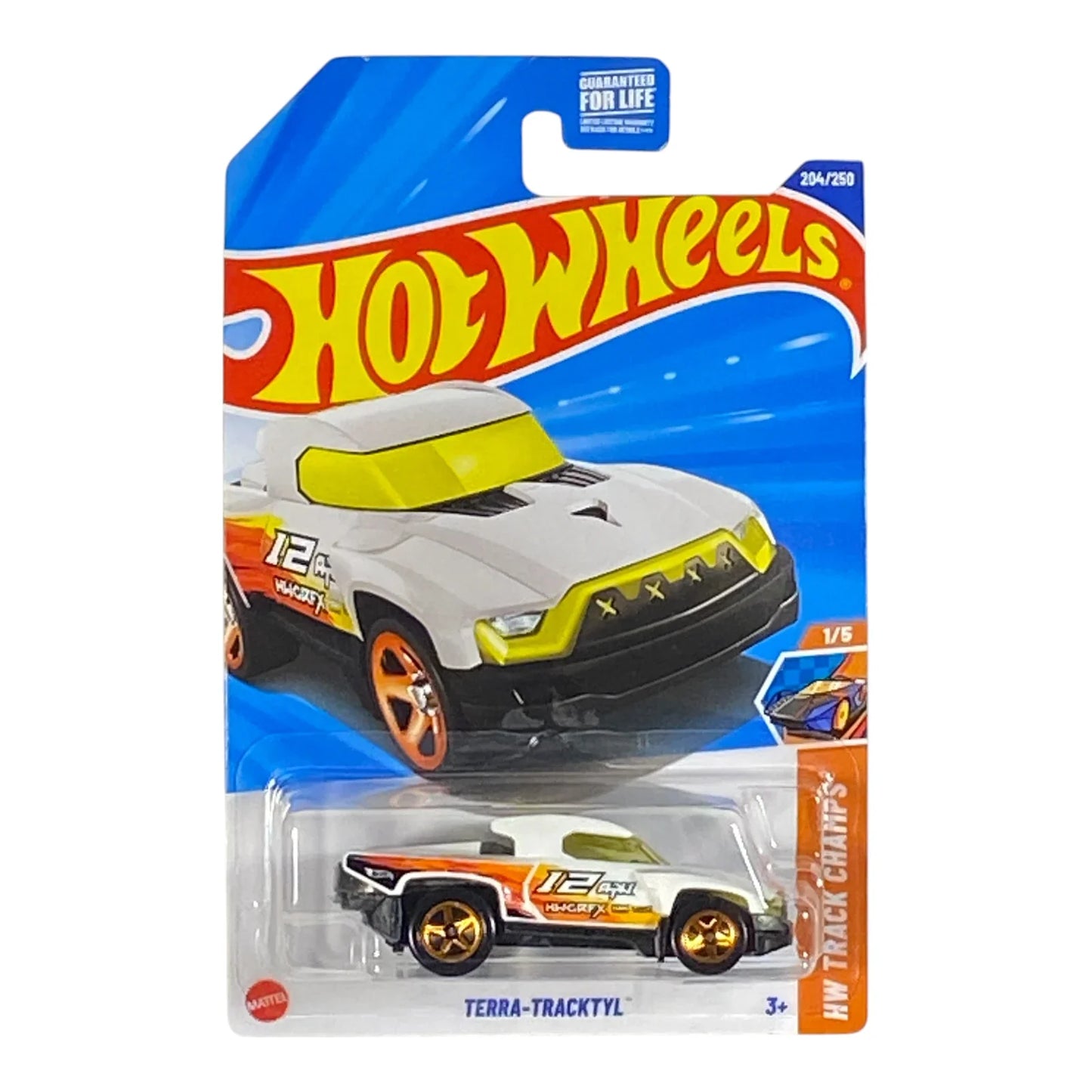 Hot Wheels Terra-Tracktyl (White) - HW Track Champs Series 1/5