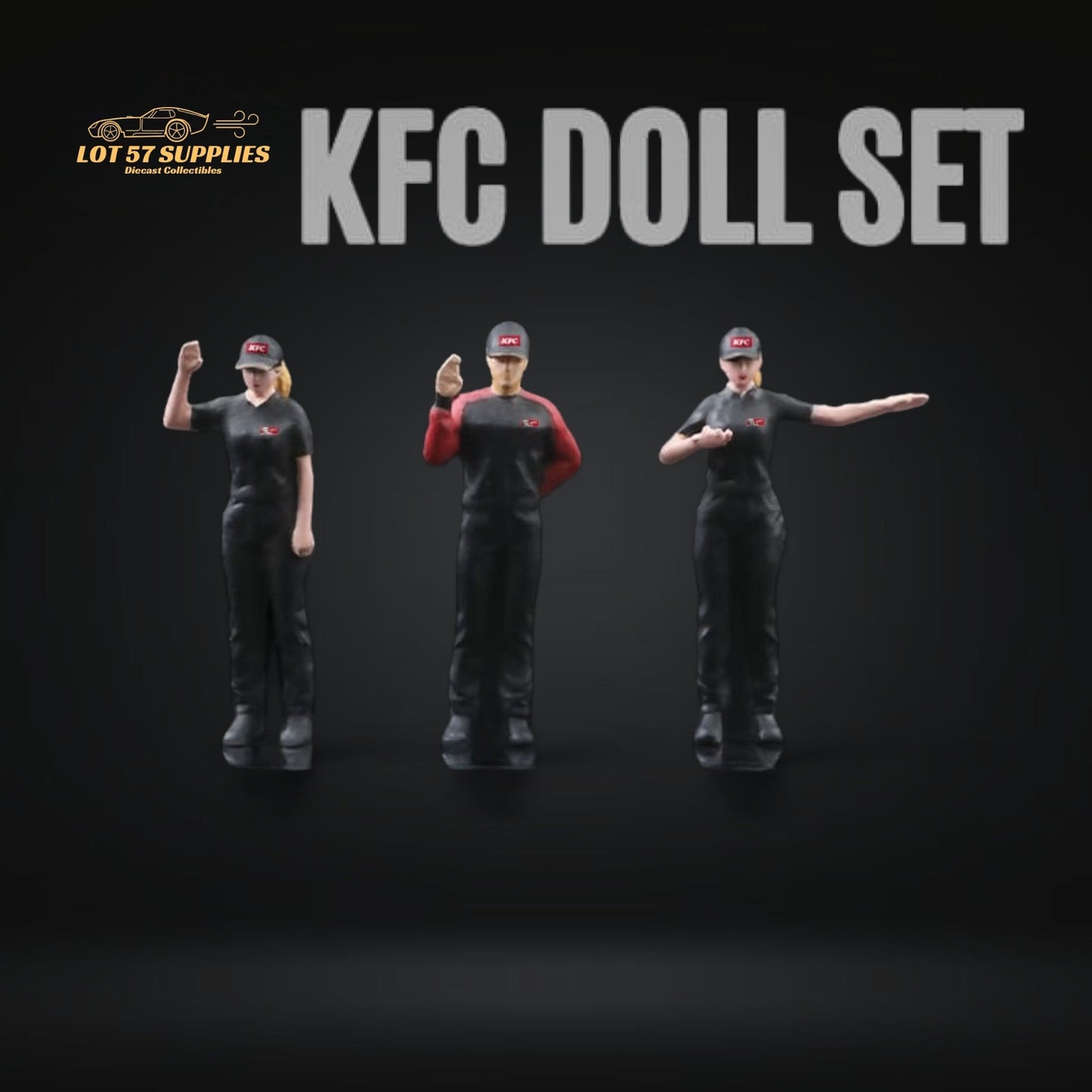 MoreArt KFC Restaurant Figures 1:64