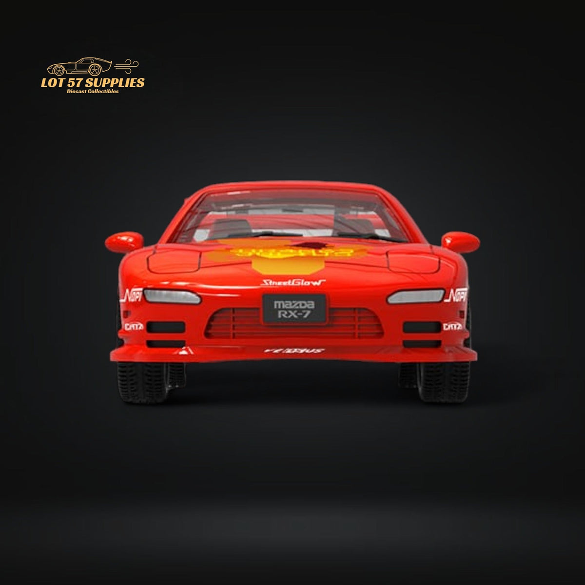 Mini Station Mazda RX-7 Red 1:64