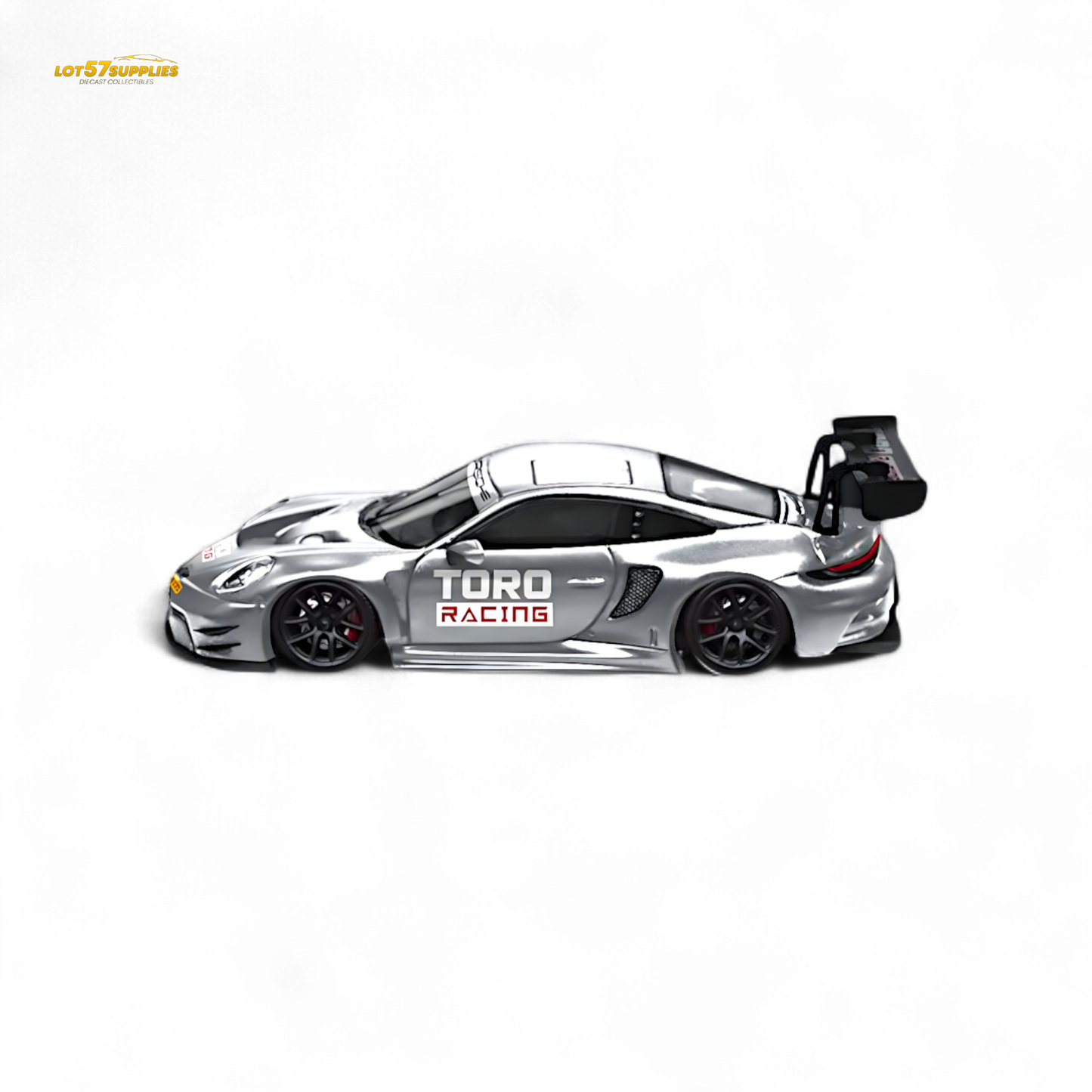 Star Race Porsche 911 GT3 Matte Silver 1:64
