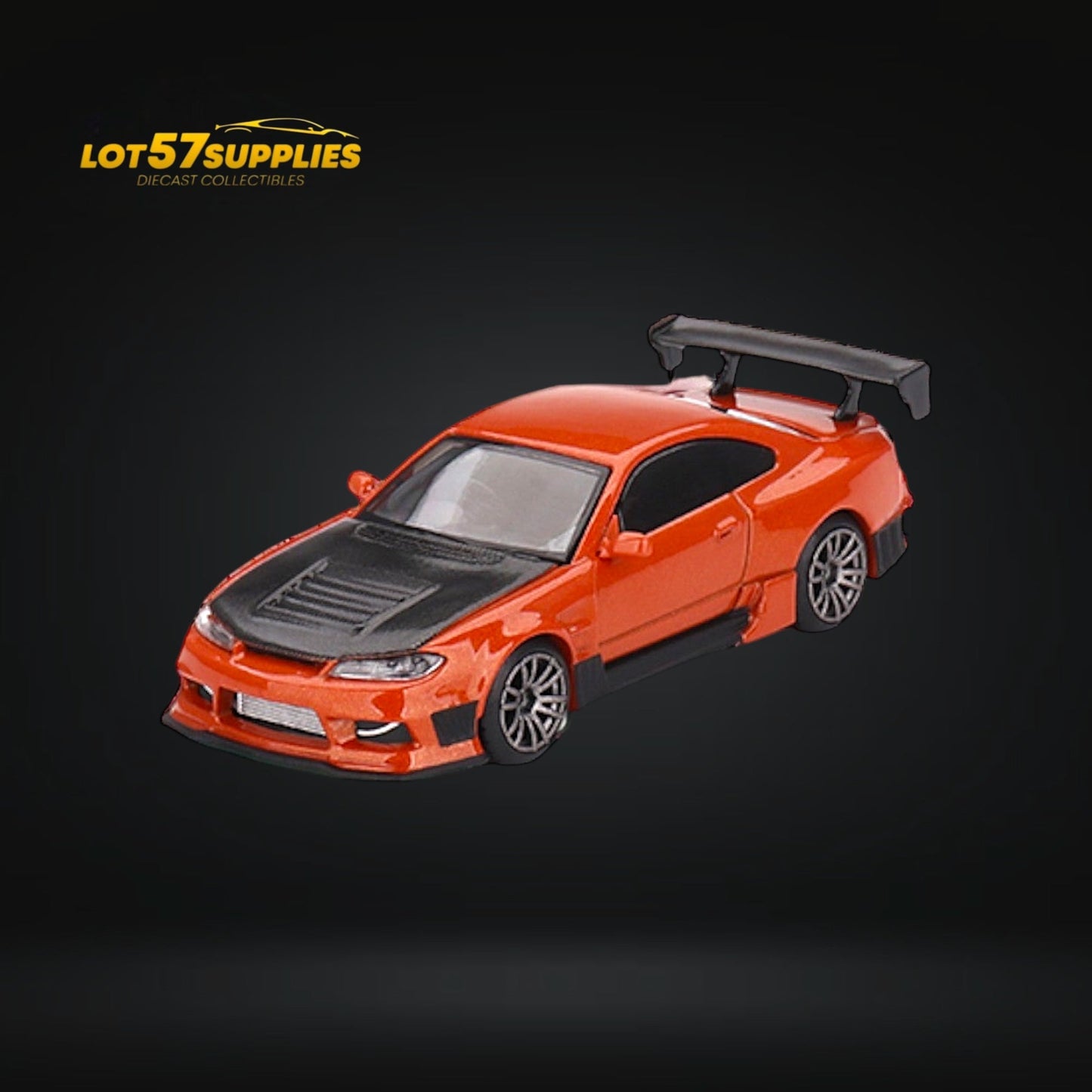 Mini-GT Nissan Silvia S15 D-MAX Metallic Orange 1:64