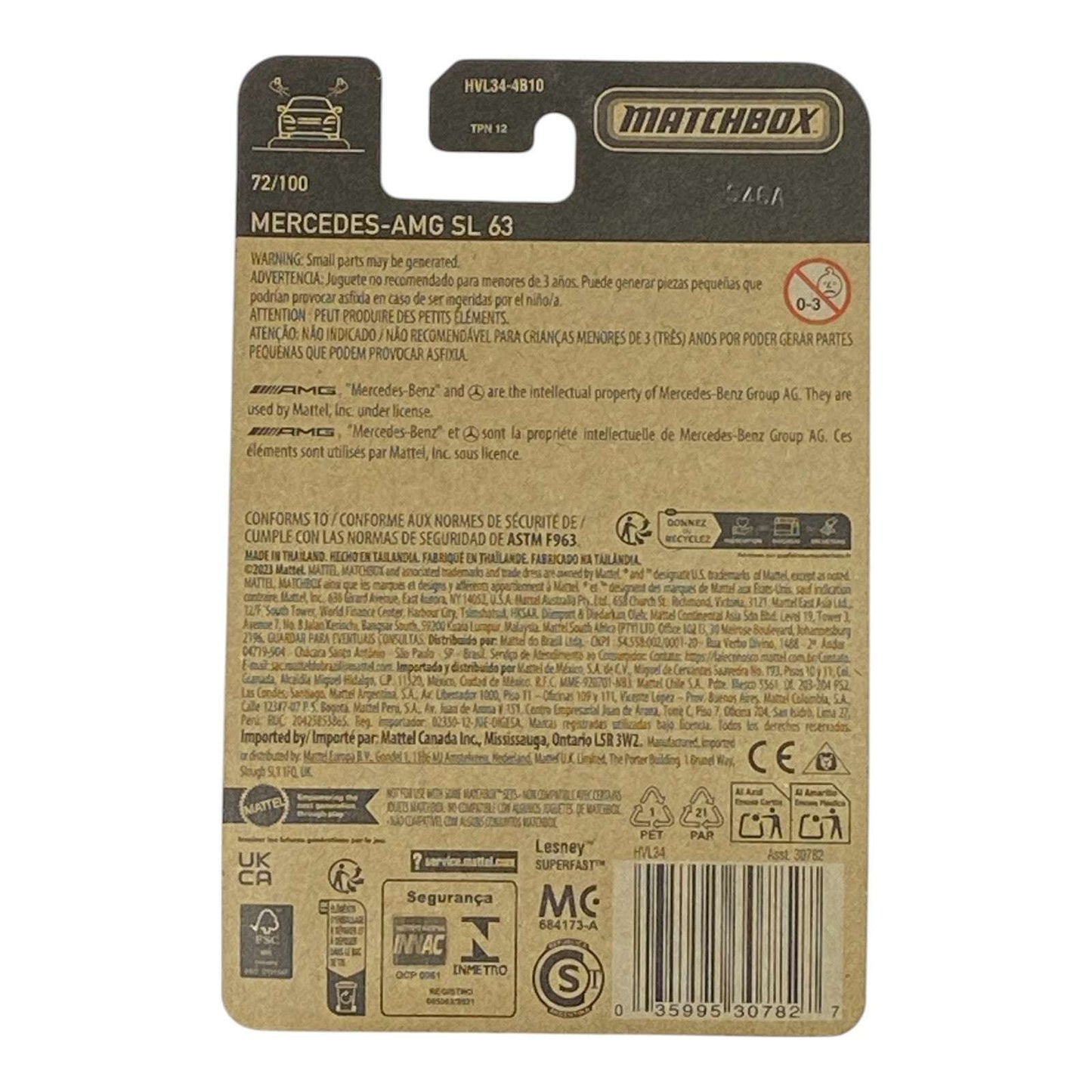 Matchbox Mercedes-Benz AMG SL 63 | Matchbox Series 72/100