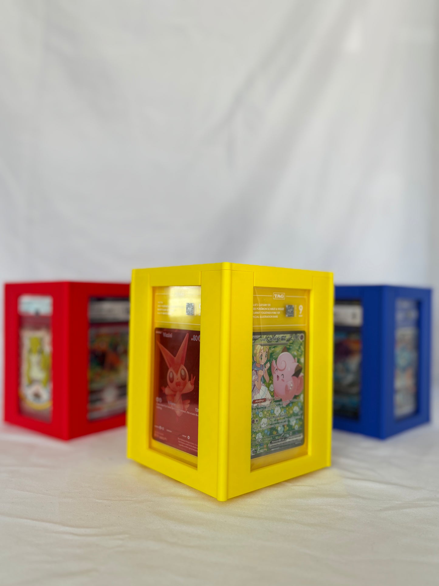 4-Sided Rotating Tower for Graded Card Slabs