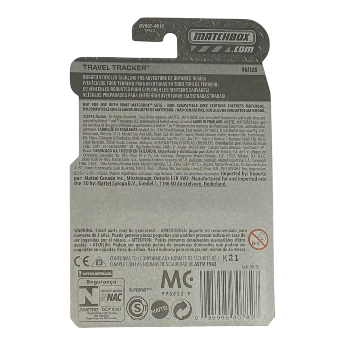 Matchbox Travel Tracker | Matchbox Series 96/125