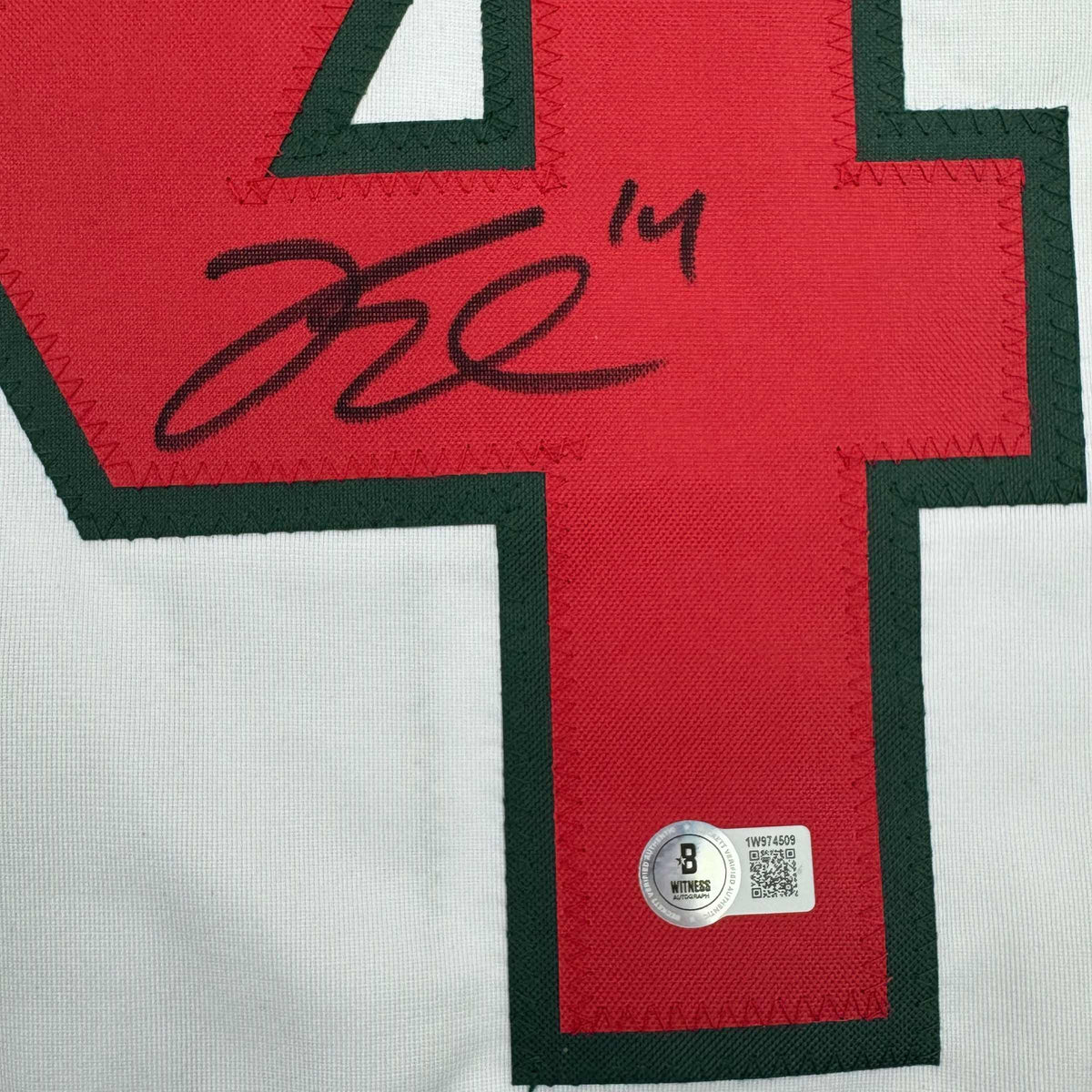 Autographed/Signed Joel Eriksson Ek Minnesota White Hockey Jersey Beckett BAS COA