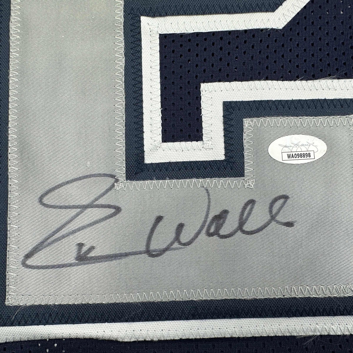 Autographed/Signed Everson Walls Dallas Blue Football Jersey JSA COA
