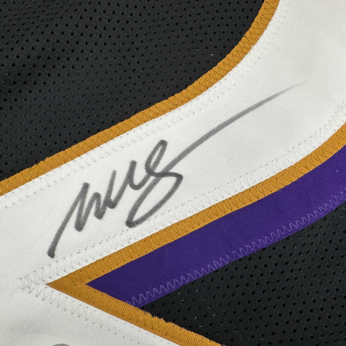 Autographed/Signed Willis McGahee Baltimore Black Football Jersey Beckett BAS COA