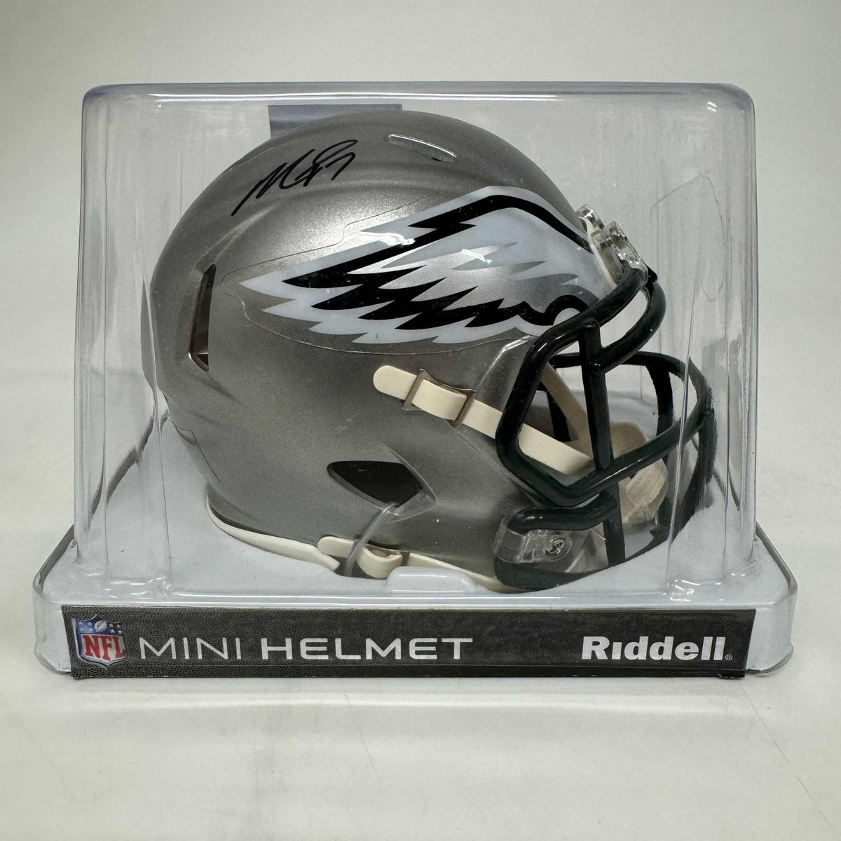 Autographed/Signed Michael Mike Vick Philadelphia Eagles Flash Mini Football Helmet JSA COA