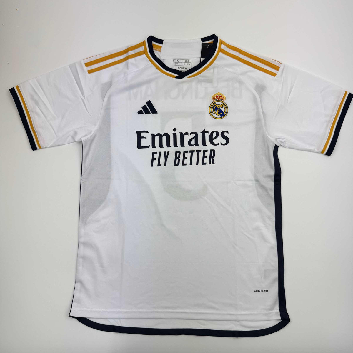 Autographed/Signed Jude Bellingham Real Madrid White Soccer Jersey Beckett BAS COA