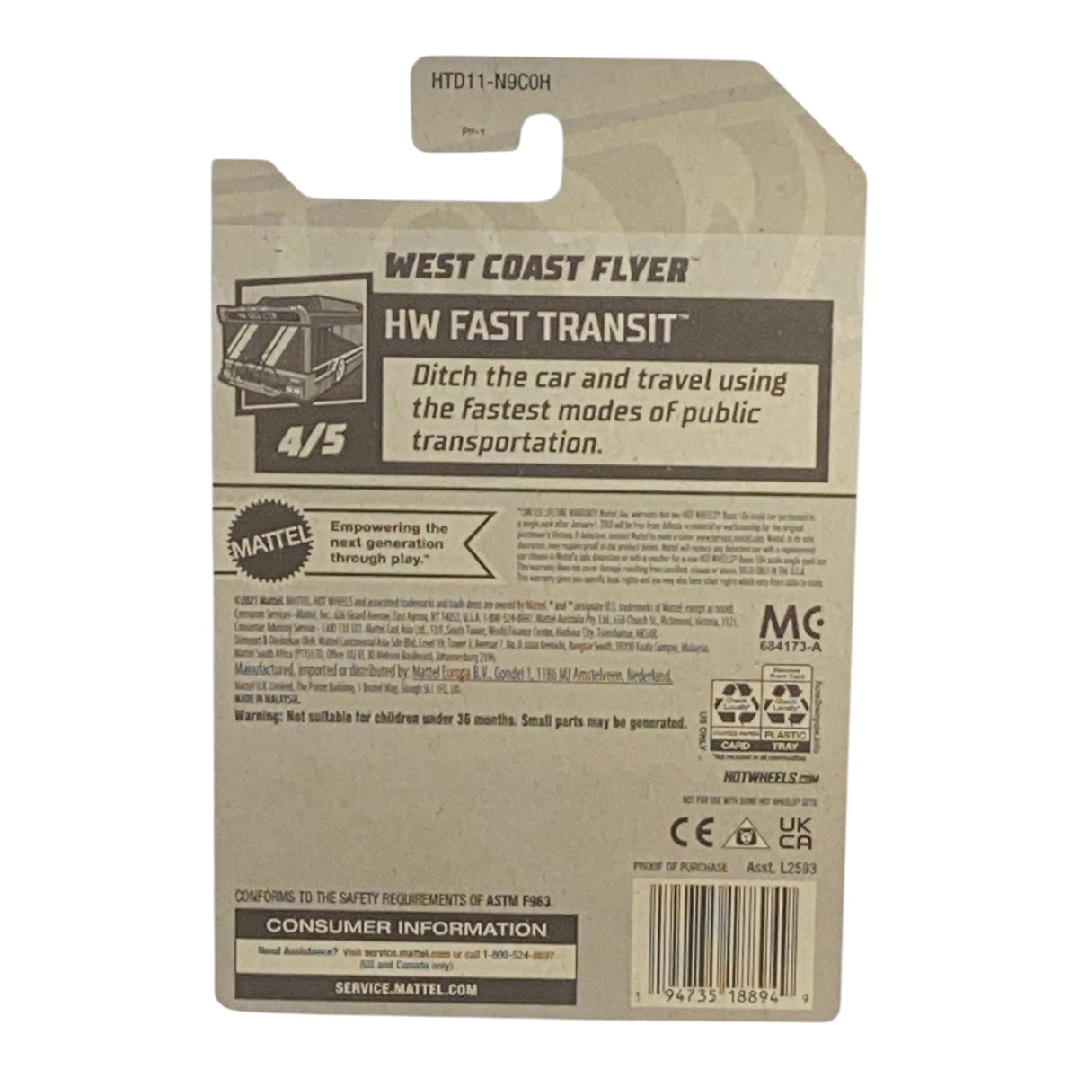 Hot Wheels West Coast Flyer | Fast Transit Series 4/5