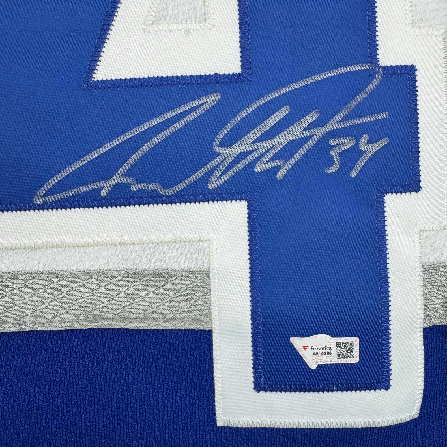 Autographed/Signed Auston Matthews Toronto Maple Leafs Authentic Mitchell & Ness Blue Hockey Jersey Fanatics COA