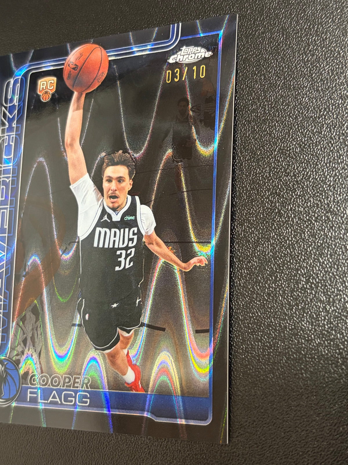 2025-26 Topps Chrome Update Black Raywave #/10 Cooper Flagg #151