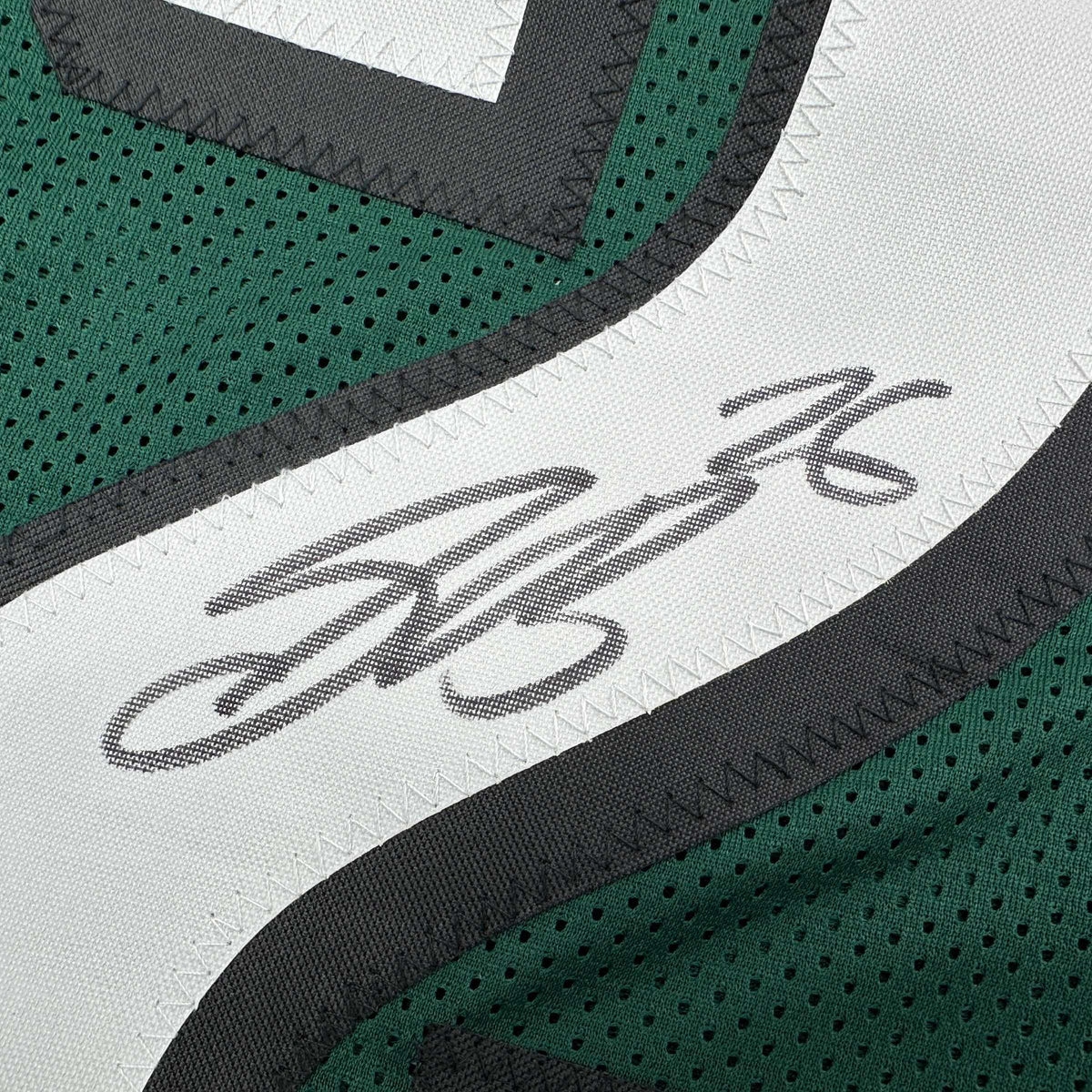 Autographed/Signed Saquon Barkley Philadelphia Midnight Green Football Jersey Beckett BAS COA