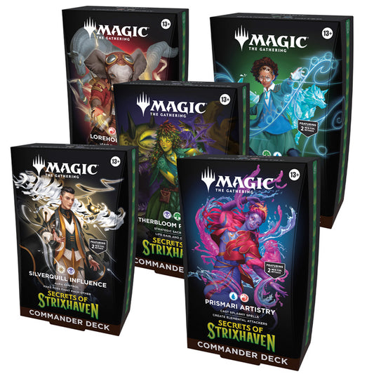 Magic: The Gathering - Secrets of Strixhaven Commander Deck Display (5 Decks)