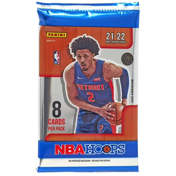 NBA Panini 2021-22 Hoops Basketball Trading Card Pack