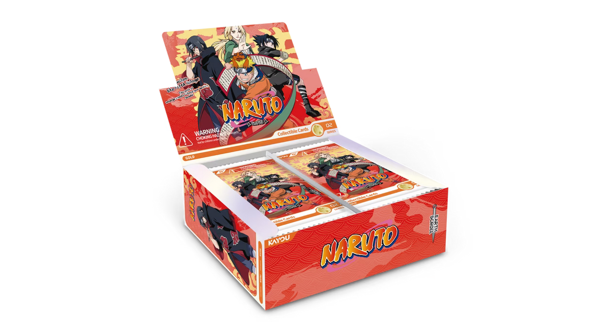 Kayou Naruto Smriti Earth Scroll Series 2 Collector Box Display - 20 Packs
