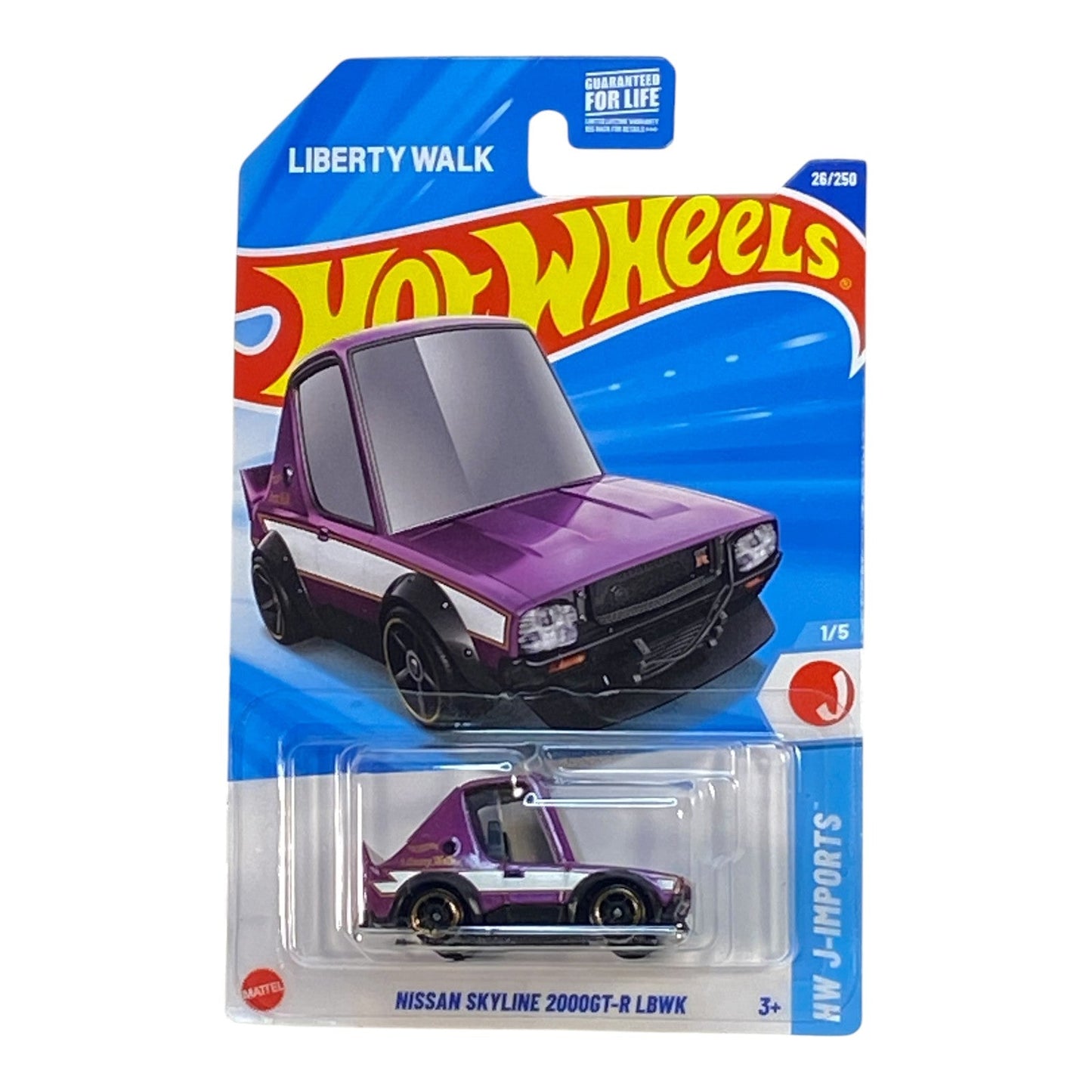 Hot Wheels Nissan Skyline 2000GT-R LBWK | J-Imports Series 1/5
