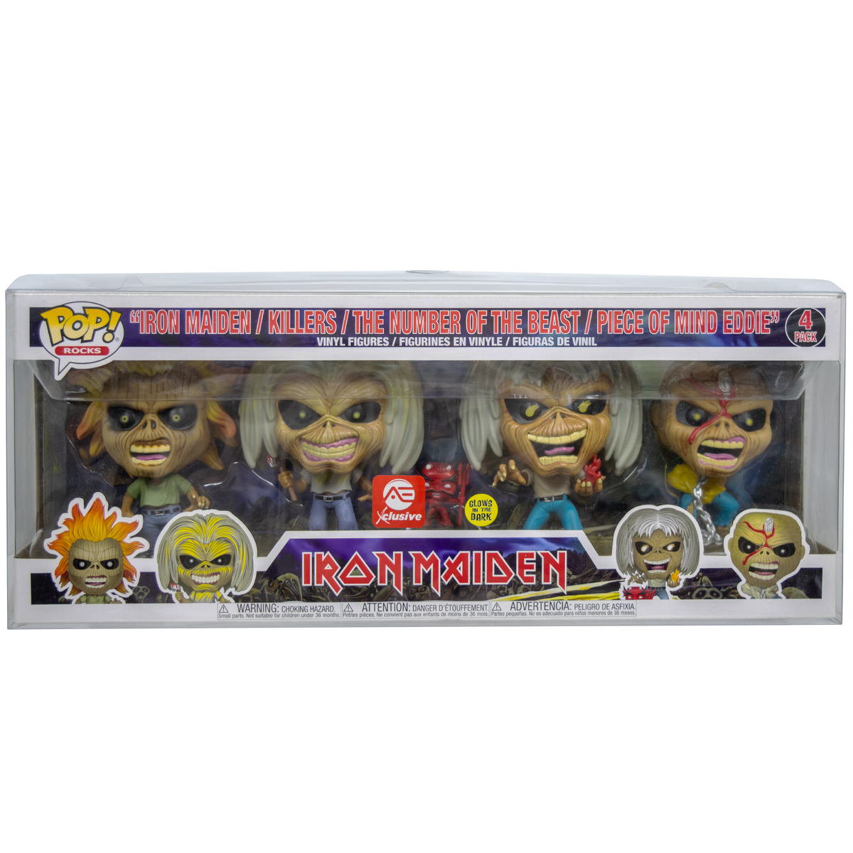4-Pack Iron Maiden 2020 Funko Pop! PopShield Protectors